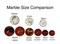 22mm (7/8") Large 30 DELUXE w/Drawstring Storage Bag Replacement Marbles Aggravation Wahoo Dirty Marbles Chinese Checker Board game GLASS